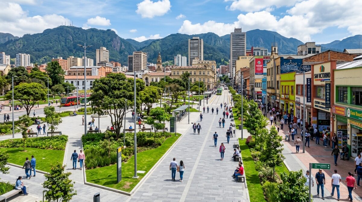 Embellecimiento Urbano: La Plaza de San Victorino se Renueva con Zonas Verdes y Espacio Peatonal Inclusivo